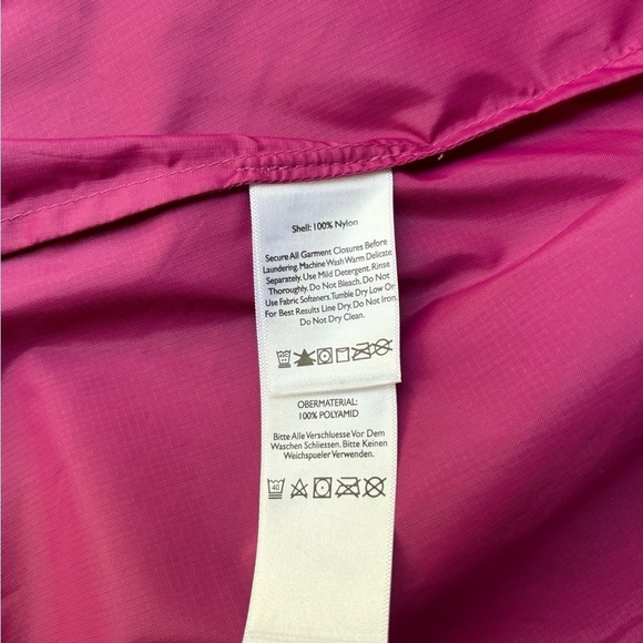 Eddie Bauer Full Zip Vest with Hood Nylon Pink/Orange Women's Size Small - Picture 9 of 11